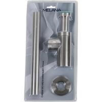 Сифон для раковины MELANA 330306P, нерж., САТИН, 304 сталь