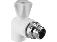 Кран шаровой для радиатора угловой 20 х 1/2" (60/10) VALFEX