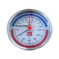 Термоманометр аксиальный STI ∅80 120°C 16 bar УП (G½")