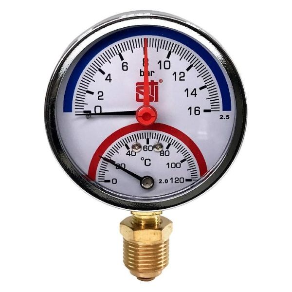 Термоманометр радиальный STI ∅80 120°C 16 bar УП (G½")
