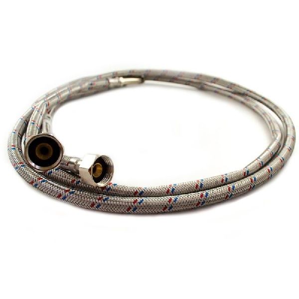 Гибкая подводка для смесителя (нерж. сталь) 1/2"хМ10 1,0м пара