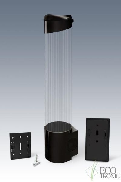 Держатель для стаканов Ecotronic (супер магнит+шурупы) мод.001 черный